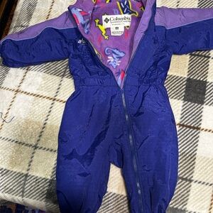 Columbia Kids Purple One Piece Snowsuit